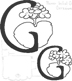 Flower Initial G